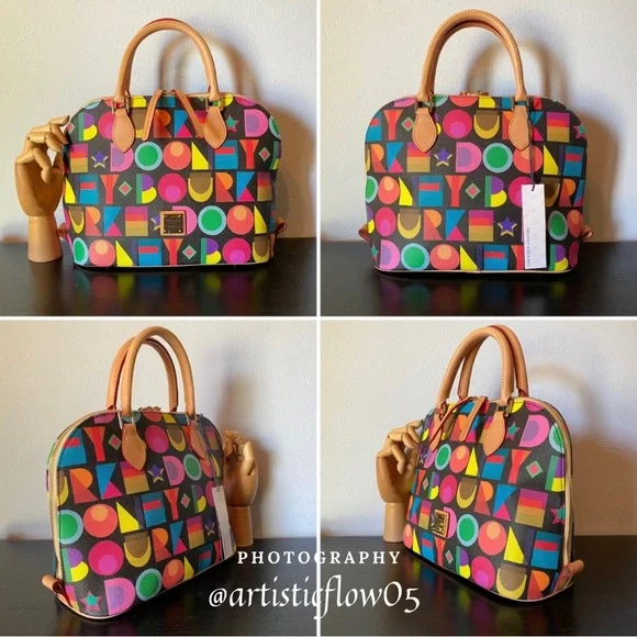 NEW! Dooney & Bourke
Art Deco Zip Satchel Bag - Picture 14 of 14